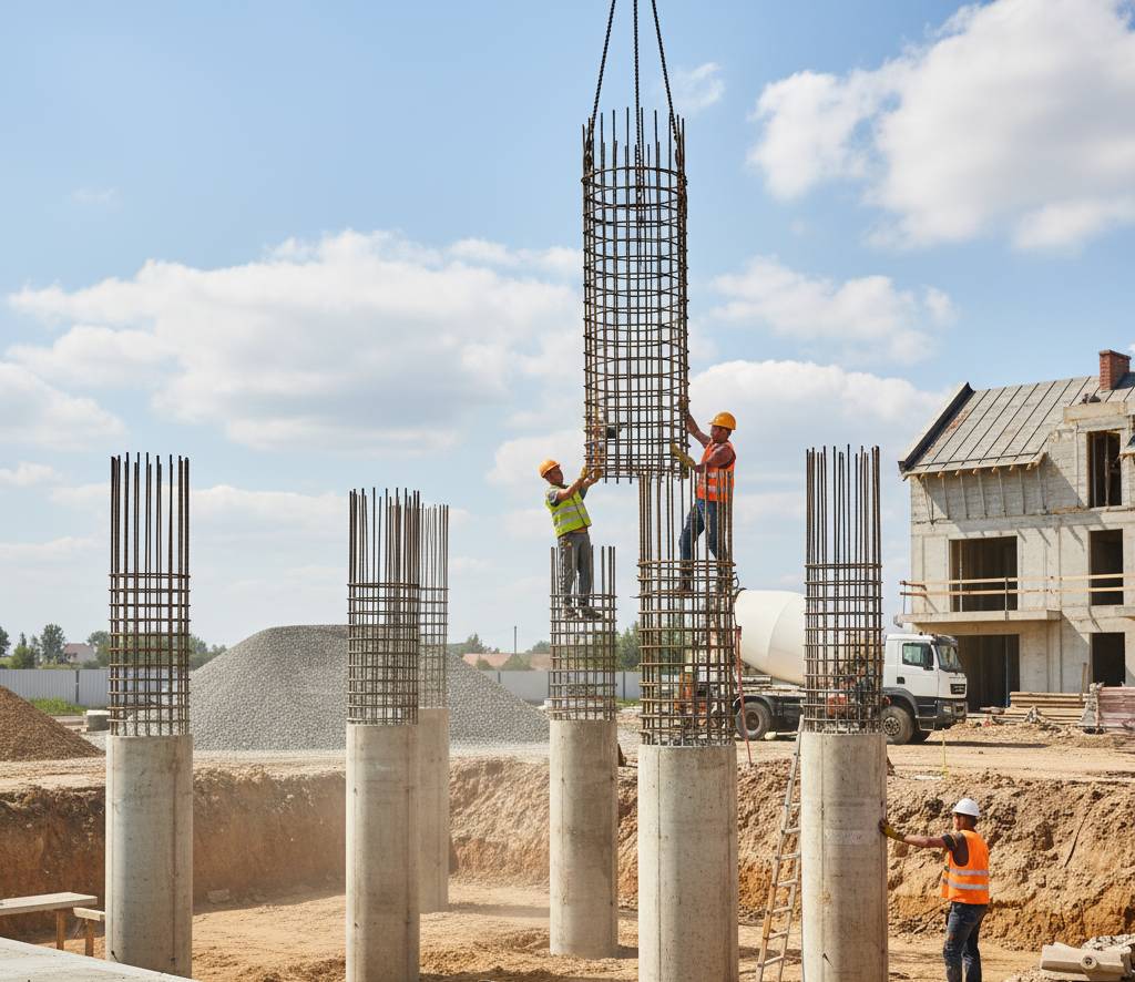 Trzpienie żelbetowe – klucz do solidnej budowy budynku