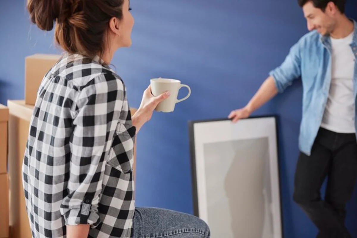 Para ma przerwę podczas przeprowadzki