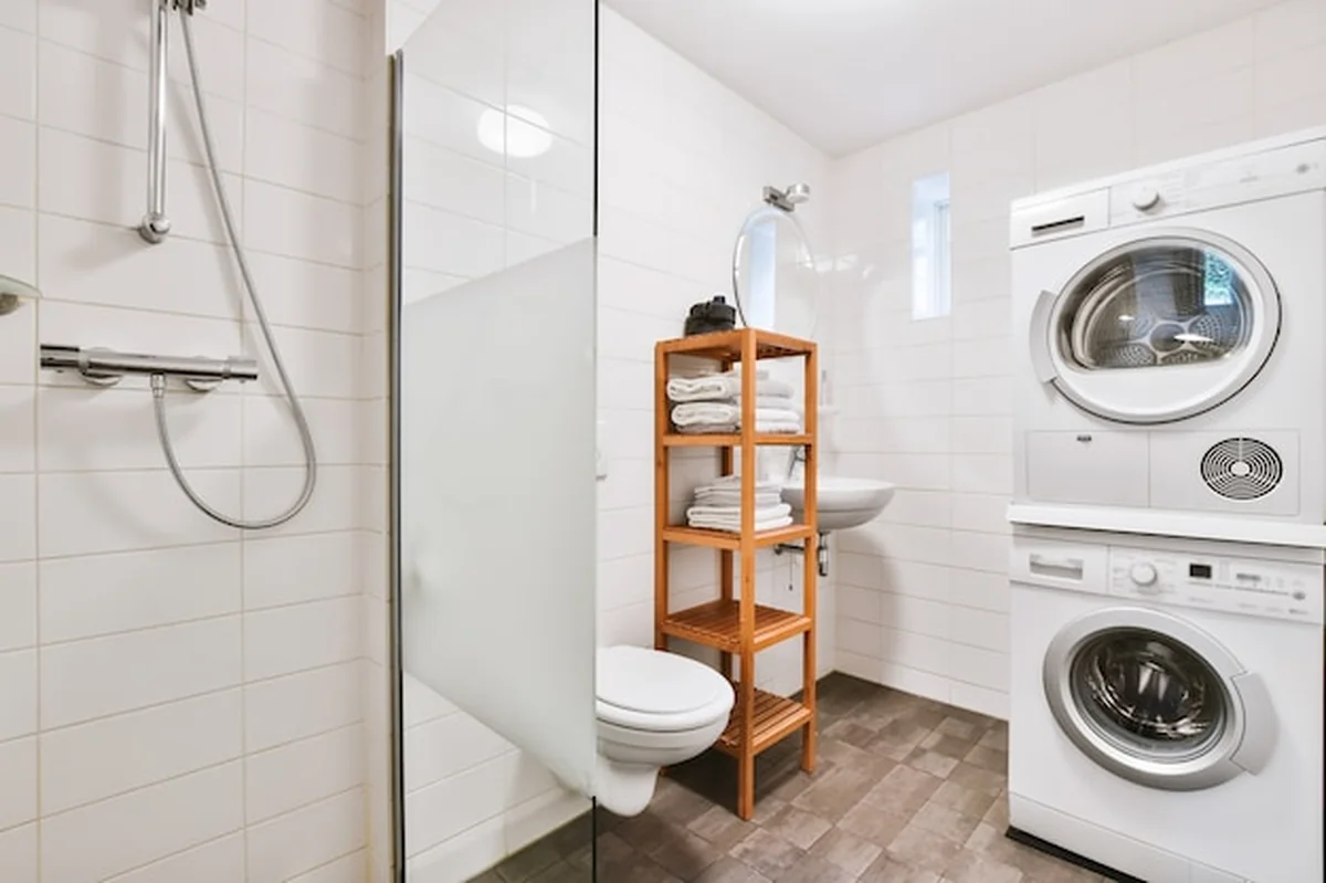 Łazienka z pralką