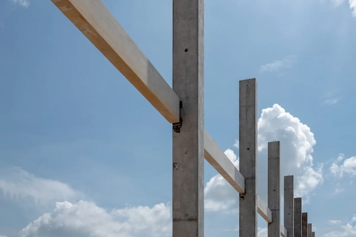 Betonowa prefabrykowana belka i kolumna